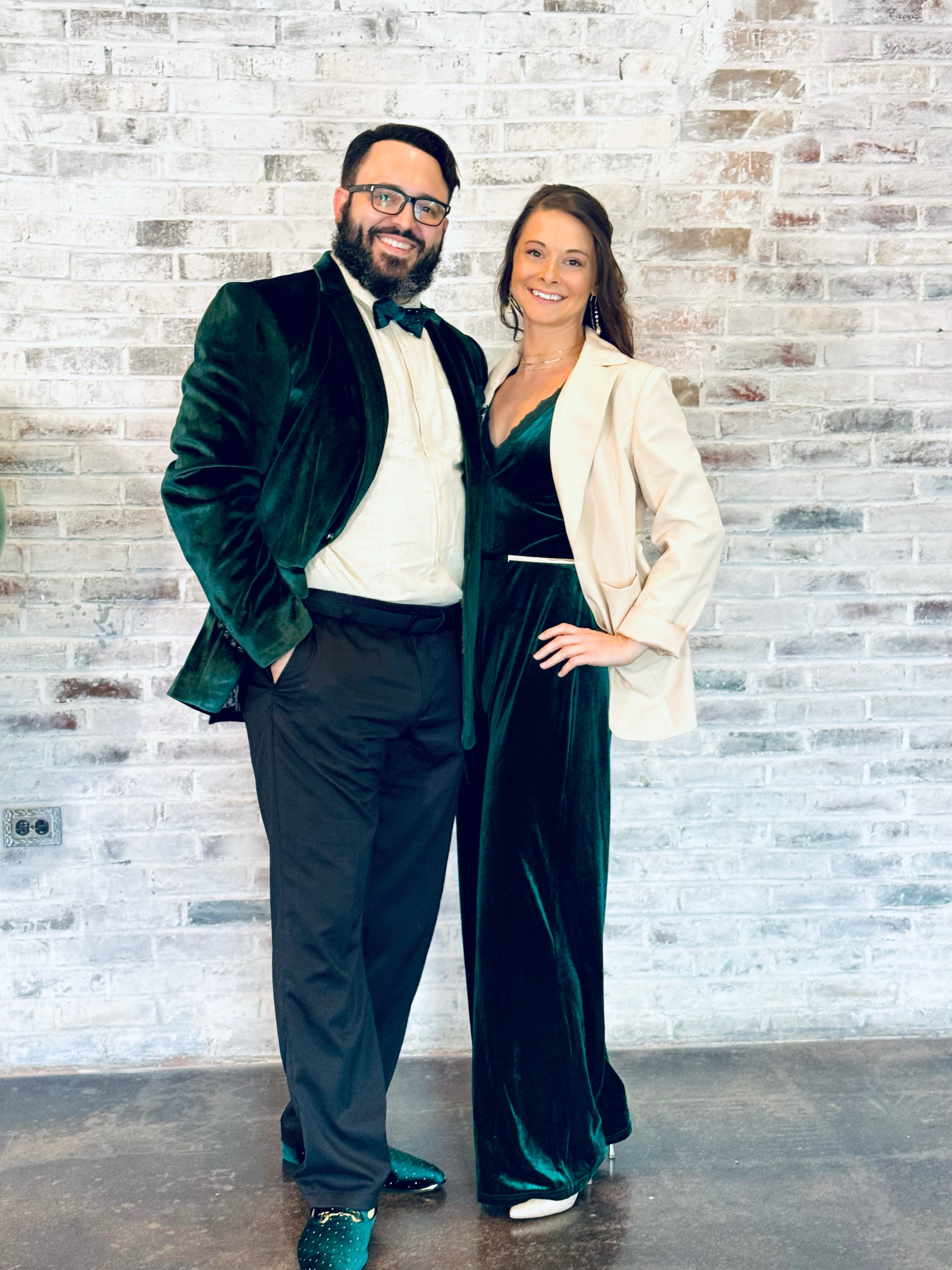 Mimi and Edward in formal outfits